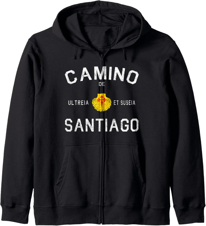 El Camino de Santiago Buen Camino Wandern Jakobsweg Geschenk Kapuzenjacke