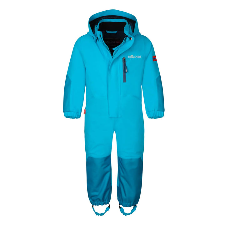 Trollkids wasserdichter atmungsaktiver Kinder Overall BERGEN 92 Himmelblau/Mystikblau, 92 Himmelblau