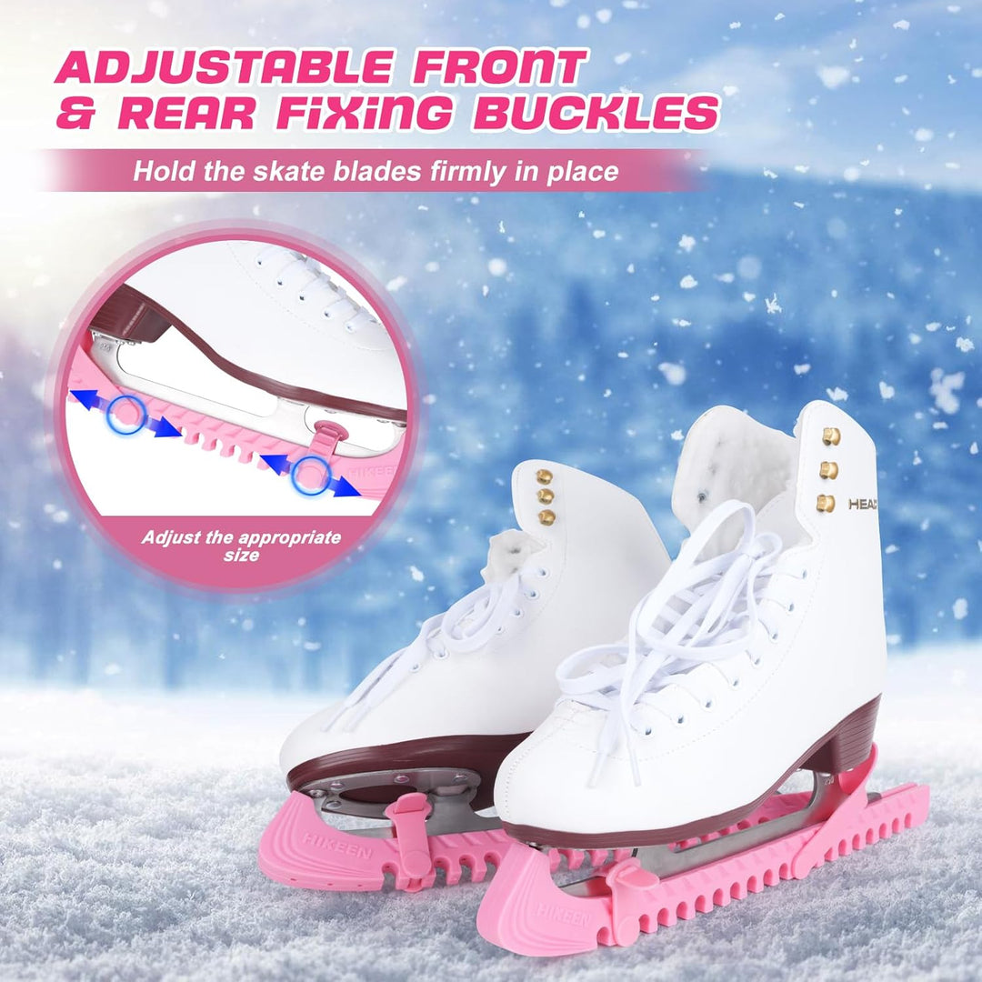 BOOSTEADY Schlittschuhschutz Verstellbarer Spatenschutz Kufenschoner für Eishockeyschlittschuhe Schl