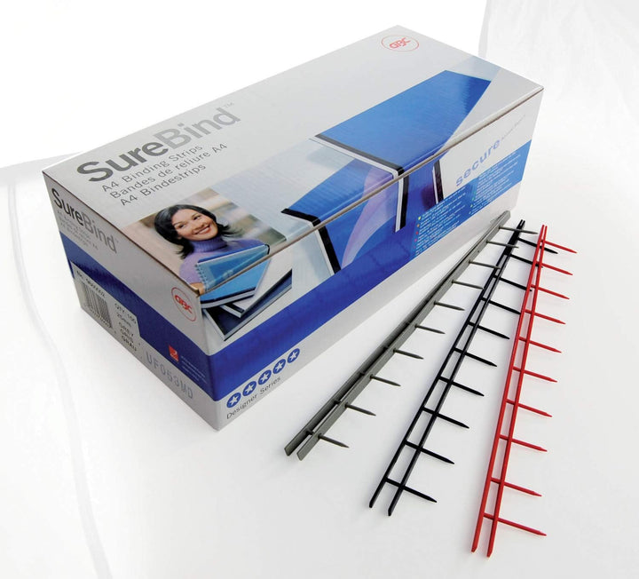 GBC SureBinds Bindestrips, A4, 100 Stück, blau, blau