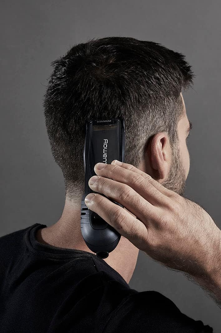 ‎Rowenta Airforce Ultimate Haar- und Bartschneider, integriertes Absaugsystem, Mini-Präzisionstrimme
