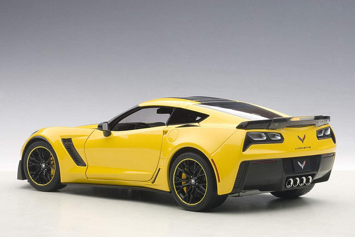 AUTOart – 71260 – Modellbau – Chevrolet Corvette C7 Z06 C7R Edition – 2015 – Echelle 1/18, gelb/schw