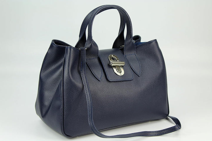 Belli Echt Leder Handtasche italienische Damen Ledertasche Umhängetasche Henkeltasche in Glattleder,