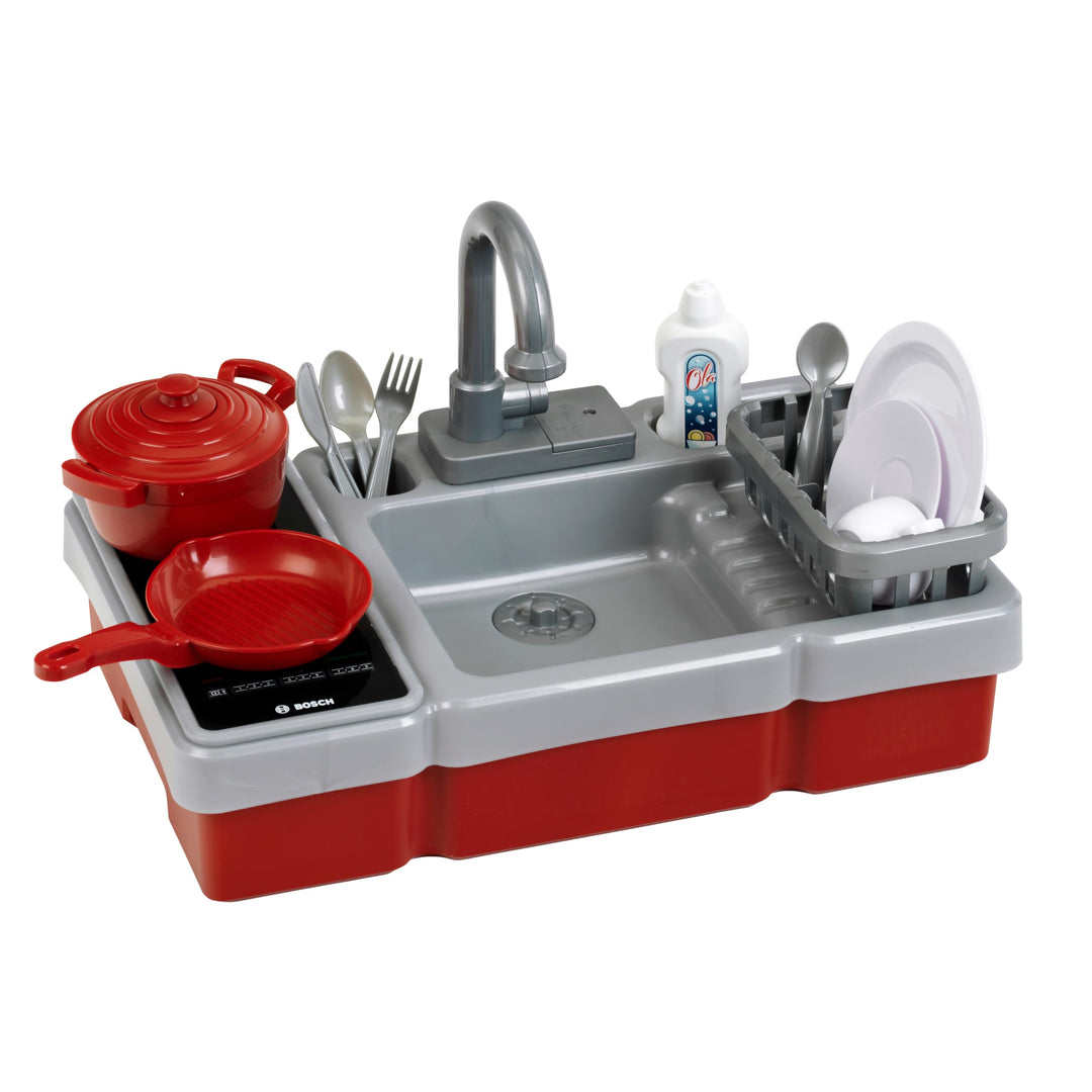Theo Klein 7110 Bosch - Spüle mit Wasserfunktion und Kochfeld