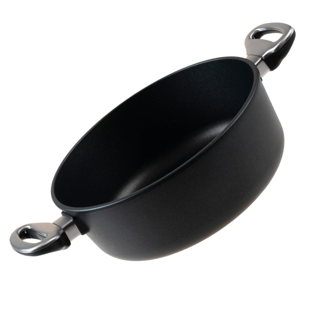 Kochtopf/Bratentopf 26 cm Ø | robuster Aluguss | PFOA-freie Antihaftbeschichtung | geeignet für alle