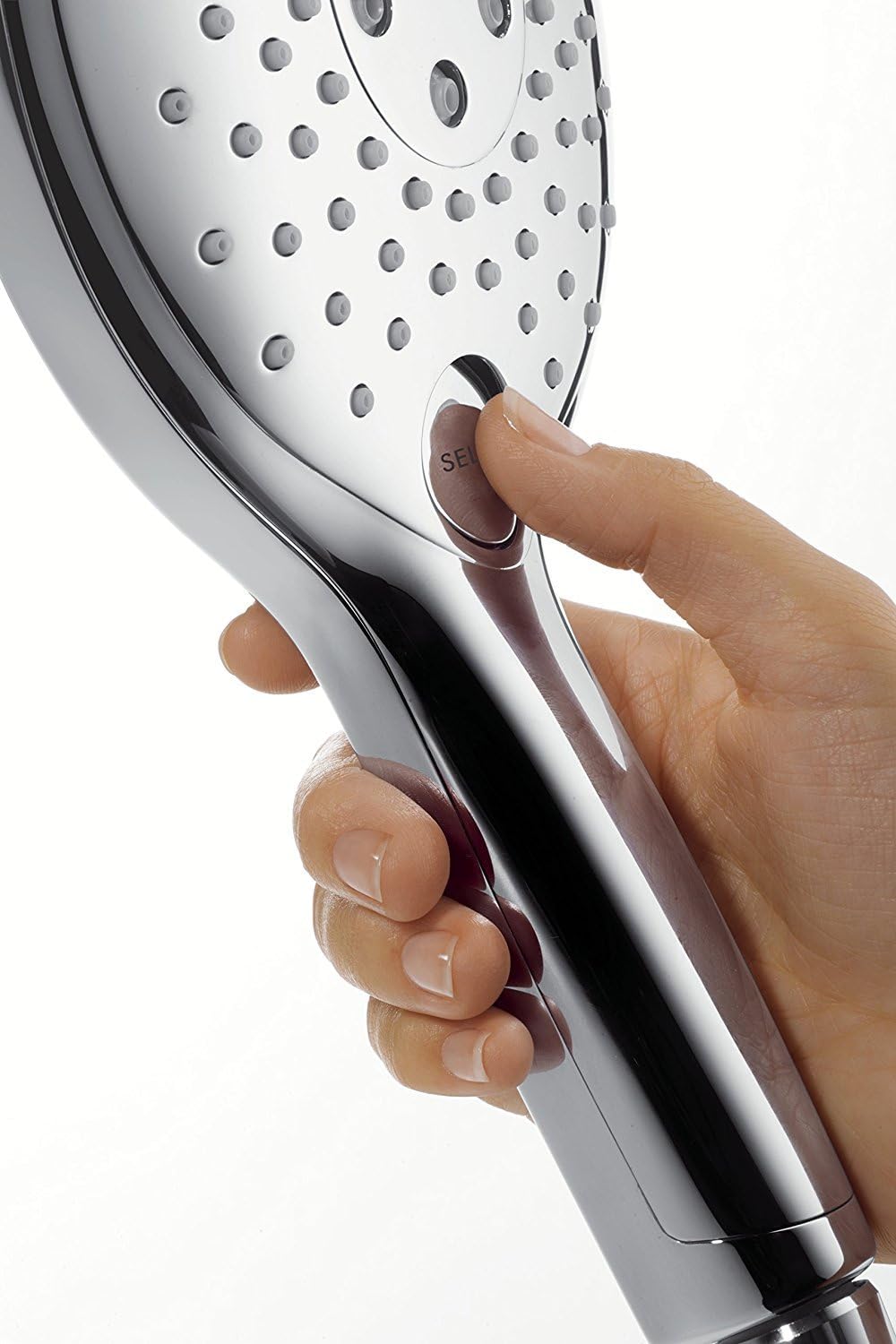 hansgrohe Raindance Select S 150 Duschset 0,65m, 3 Strahlarten mit Seifenablage, Chrom 0,65m Set Chr
