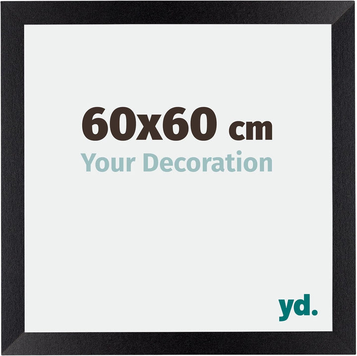 yd. Your Decoration - Bilderrahmen 60x60 cm cm - Bilderrahmen aus MDF mit Acrylglas - Klares Kunstgl