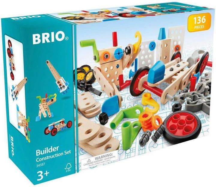 BRIO Builder 34587 Box 136 TLG. - Das kreative Konstruktionsspielzeug aus Schweden - Der ideale Eins
