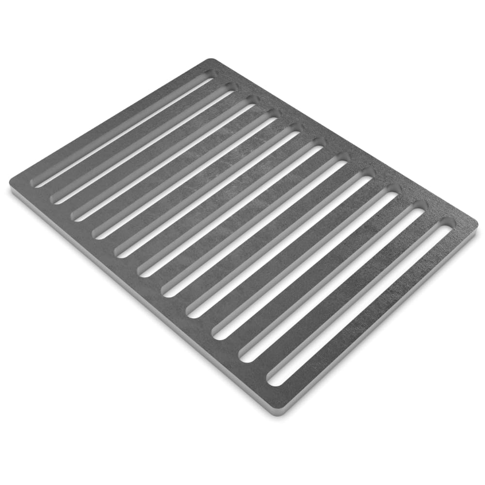 Czaja Ofenrost 24 cm x 18,5 cm aus massivem Stahl - langlebiger als Gussroste und Bruchsicher - für