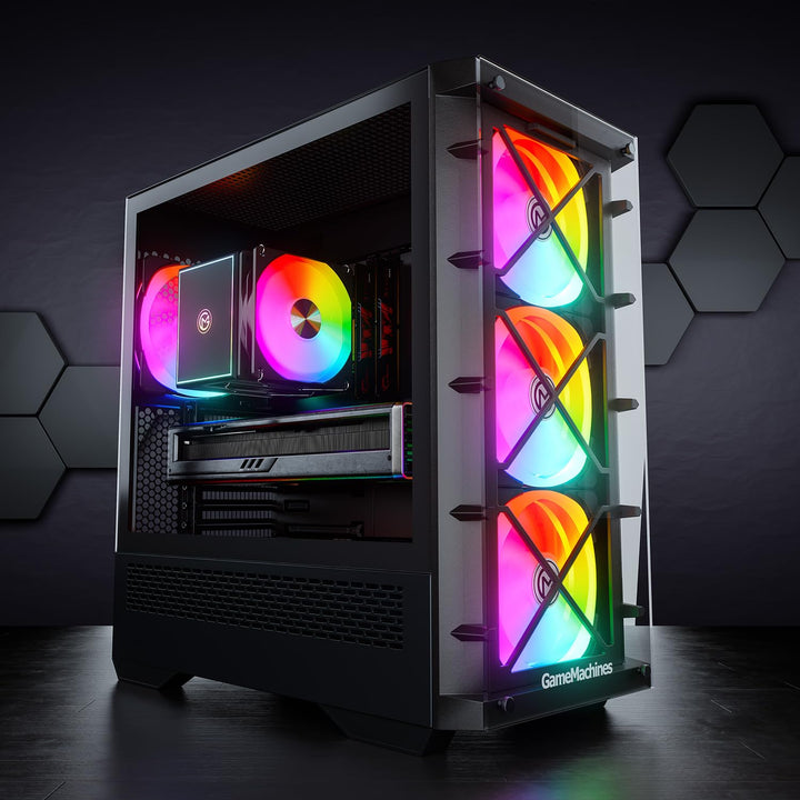 GameMachines Storm - Gaming PC - AMD Ryzen 7 5700X - GeForce RTX 5060 Ti - 1TB SSD - 16GB DDR4 - WLA