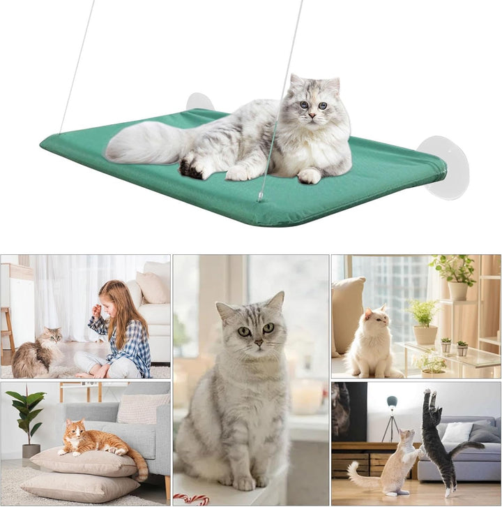 Katzen Hängematte Fensters, Katze Fensters Barsch Mits 4 Starken Saugnäpfen Platz Sparende Katzen Hä