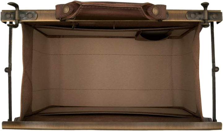 Freiherr von Maltzahn Doktortasche PARACELSUS aus Leder mit Innentaschen, Made in Germany, inkl. Led