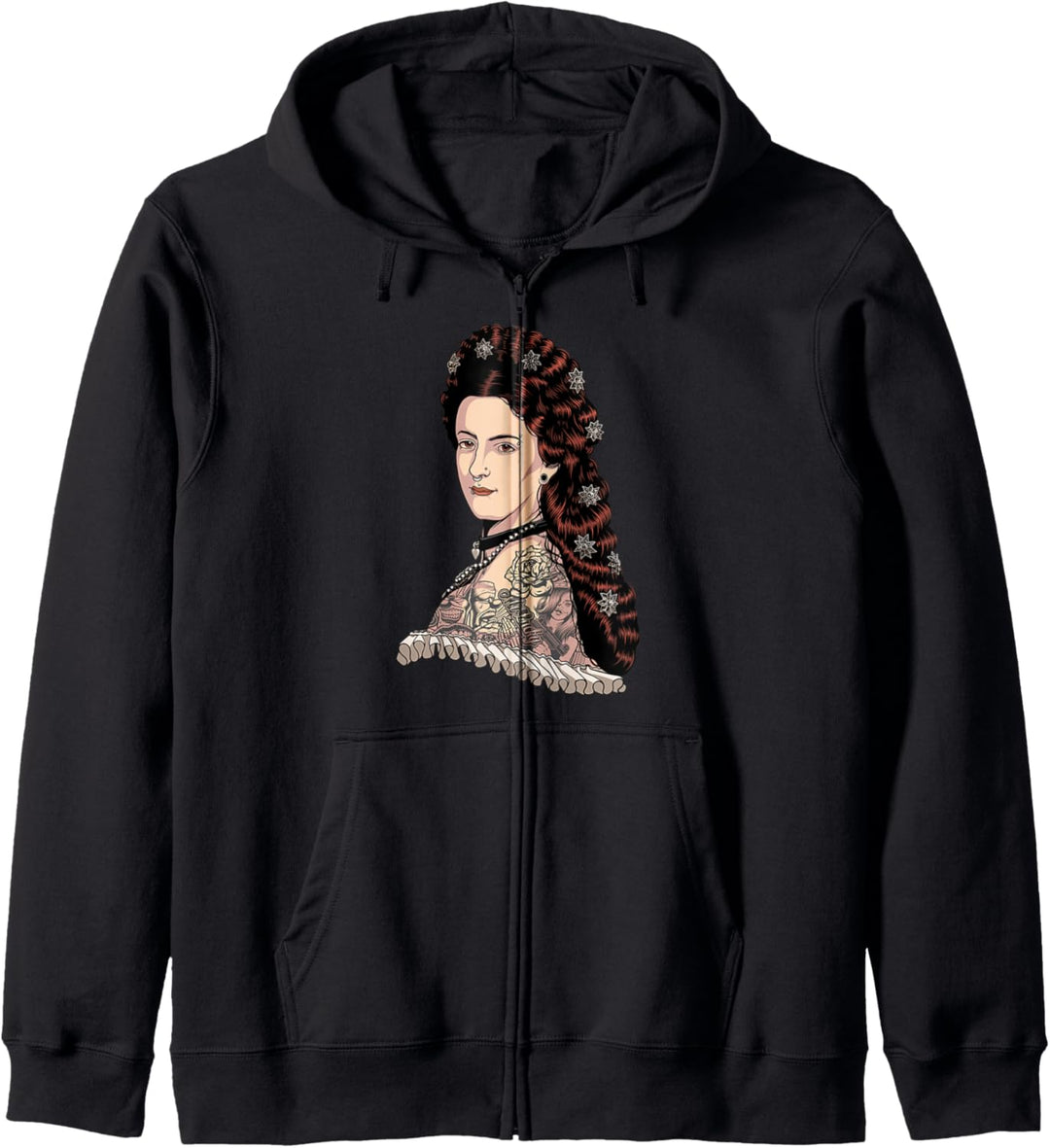 Kaiserin Elisabeth von Österreich Portrait - Hipster Sissi Kapuzenjacke