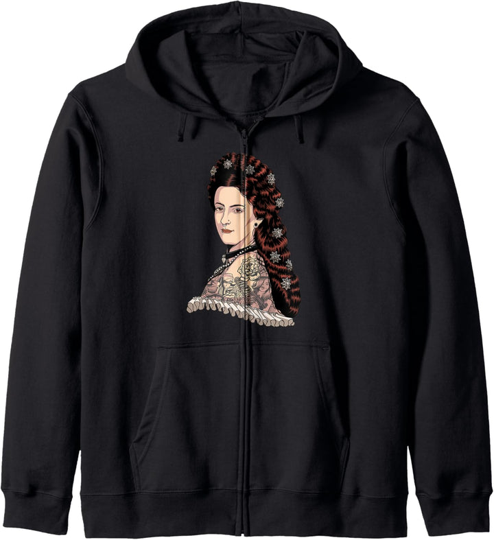 Kaiserin Elisabeth von Österreich Portrait - Hipster Sissi Kapuzenjacke