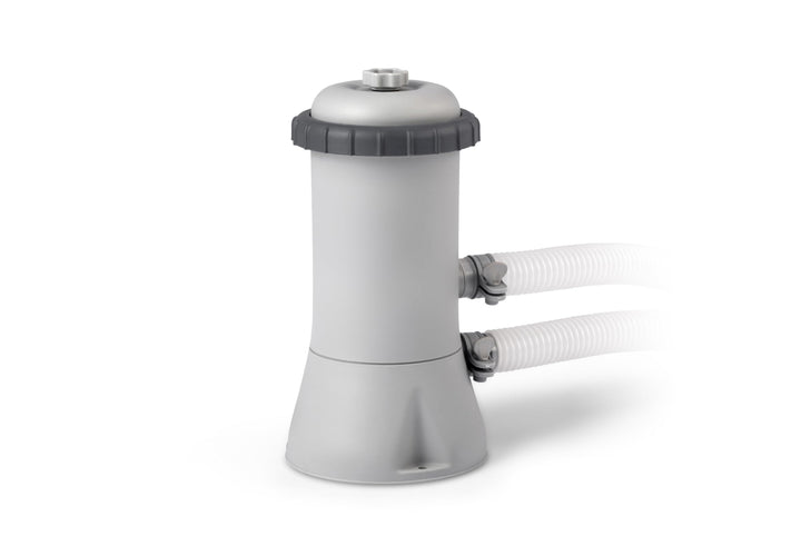 Intex 28604 Krystal Clear Cartridge Filter Pump - Pool Kartuschenfilteranlage - 1,7m3/h, Grau, 600