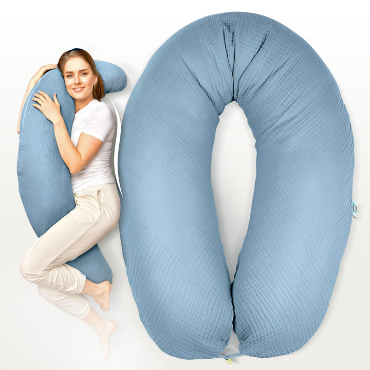 sei Design Stillkissen Mikroperlen XXL Lagerungskissen Schwangerschaftskissen Seitenschläferkissen 1