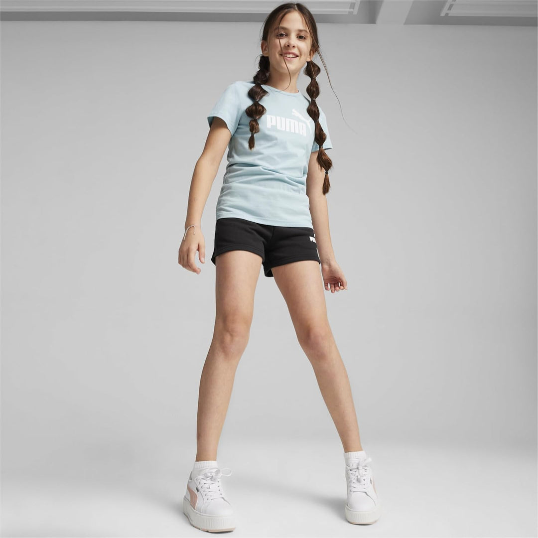 PUMA Mädchen Logo Tee & Shorts Set G Trainingsanzug 140 Turquoise Surf, 140 Turquoise Surf
