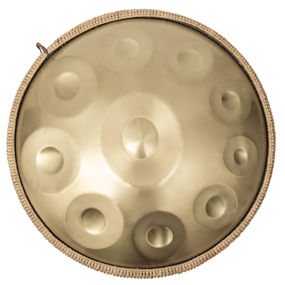 ANTETOK Harmonic Handpan Drum in d-Dur 10 Töne 22 Zoll Stahl mit weicher Handpan Tasche，Harmonische