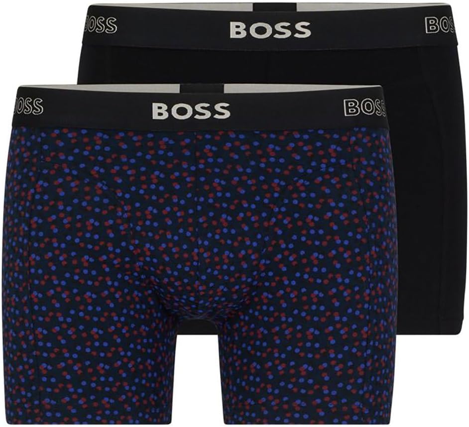 BOSS Herren Boxer Brief M Open Blue461, M Open Blue461