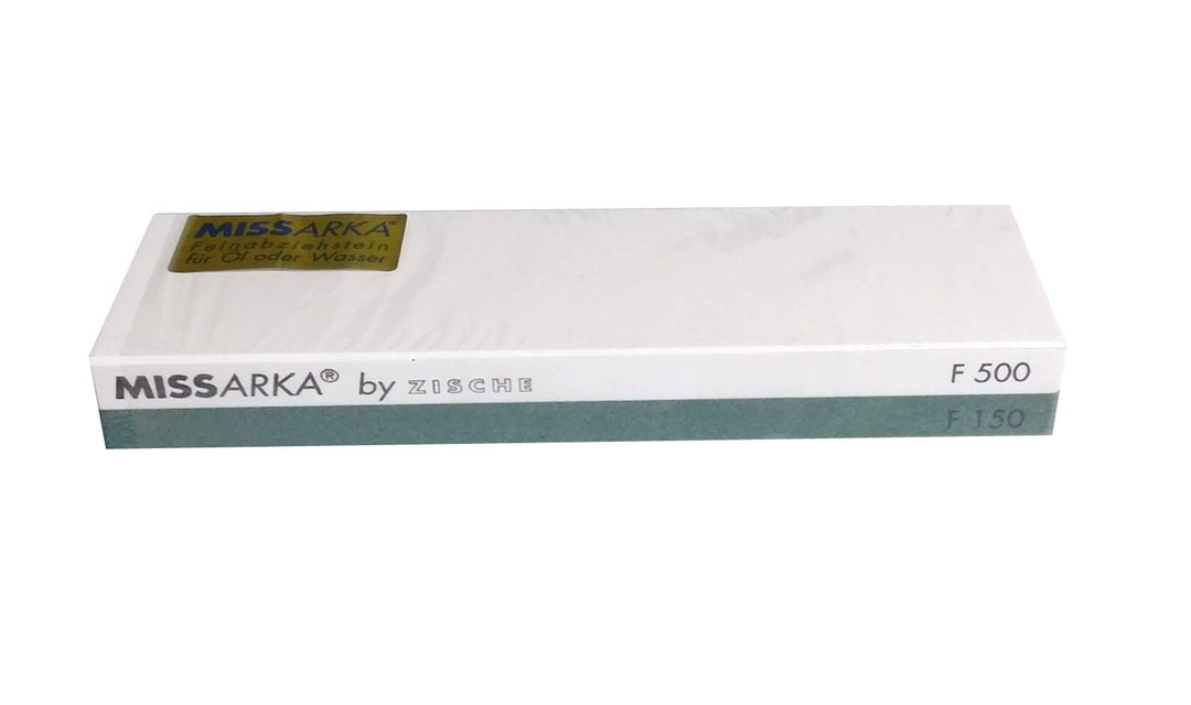 Zische Missarka Green Abziehstein, Kombi 2-in-1, Körnung FEPA 500/150 (JIS 1200/150), 200 x 50 x 25