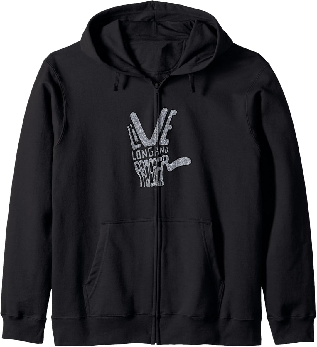 Star Trek: The Original Series Live Long Typography Grey Kapuzenjacke