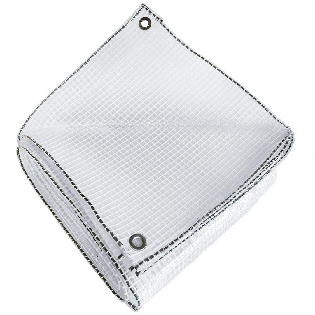 Schutzplane, 170 g/m², 4 x 10 m, durchsichtig, Kunststoff