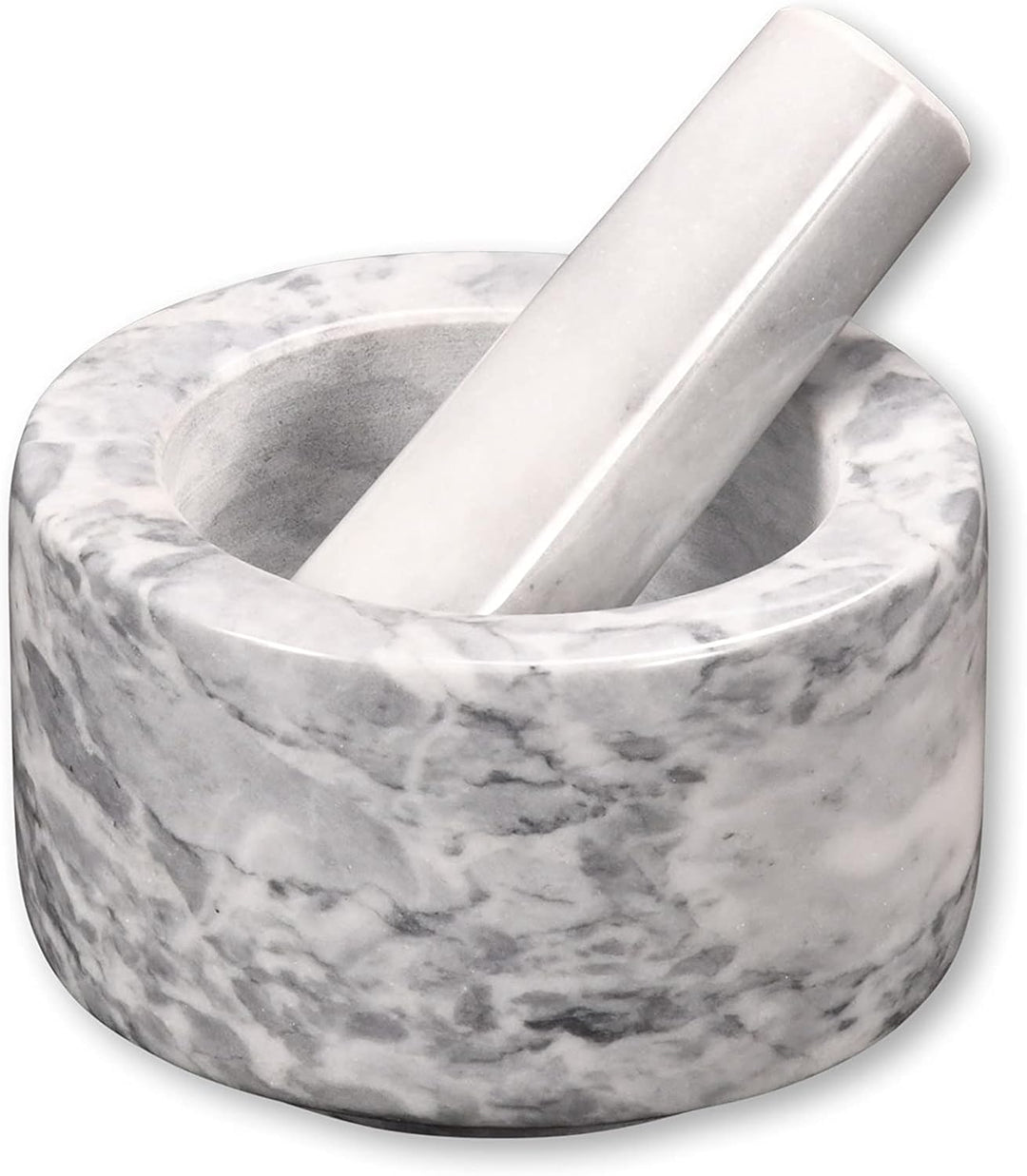 Kesper | Mörser, Mateial: Marmor, Masse: Ø 13 cm, H: 8 cm, Farbe: Weiss poliert | 71505