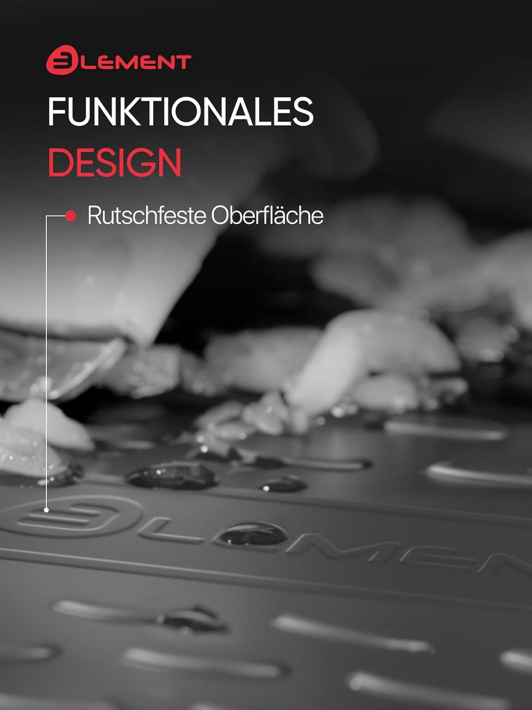 Element Passgenaue Antirutsch Kofferraummatte Laderaumwanne für Mercedes GLC (X253/C253), 2015 - Heu