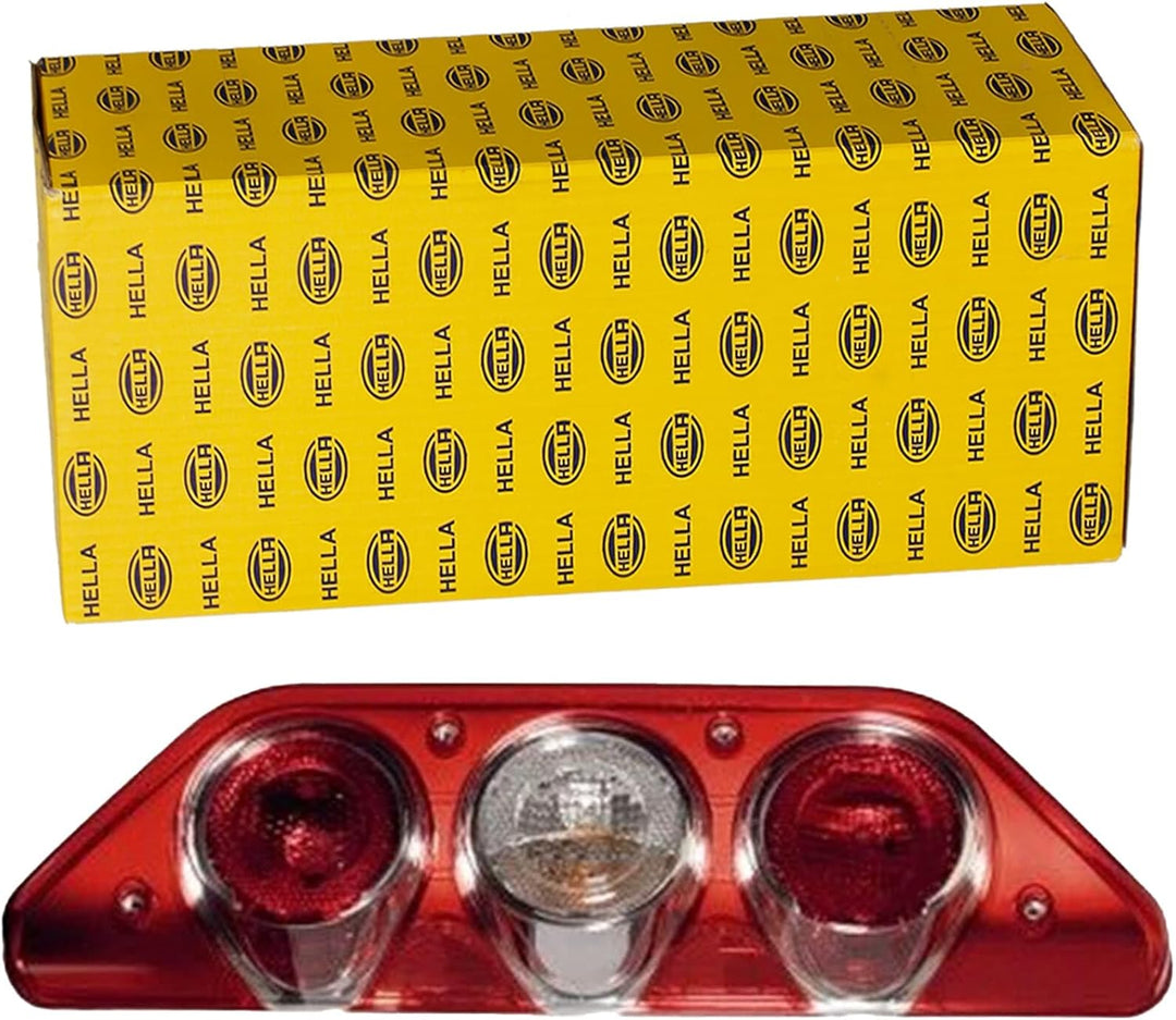 HELLA - Heckleuchte - Caraluna Modular - Glühlampe - 12V - Anbau/geschraubt - Lichtscheibenfarbe: ro