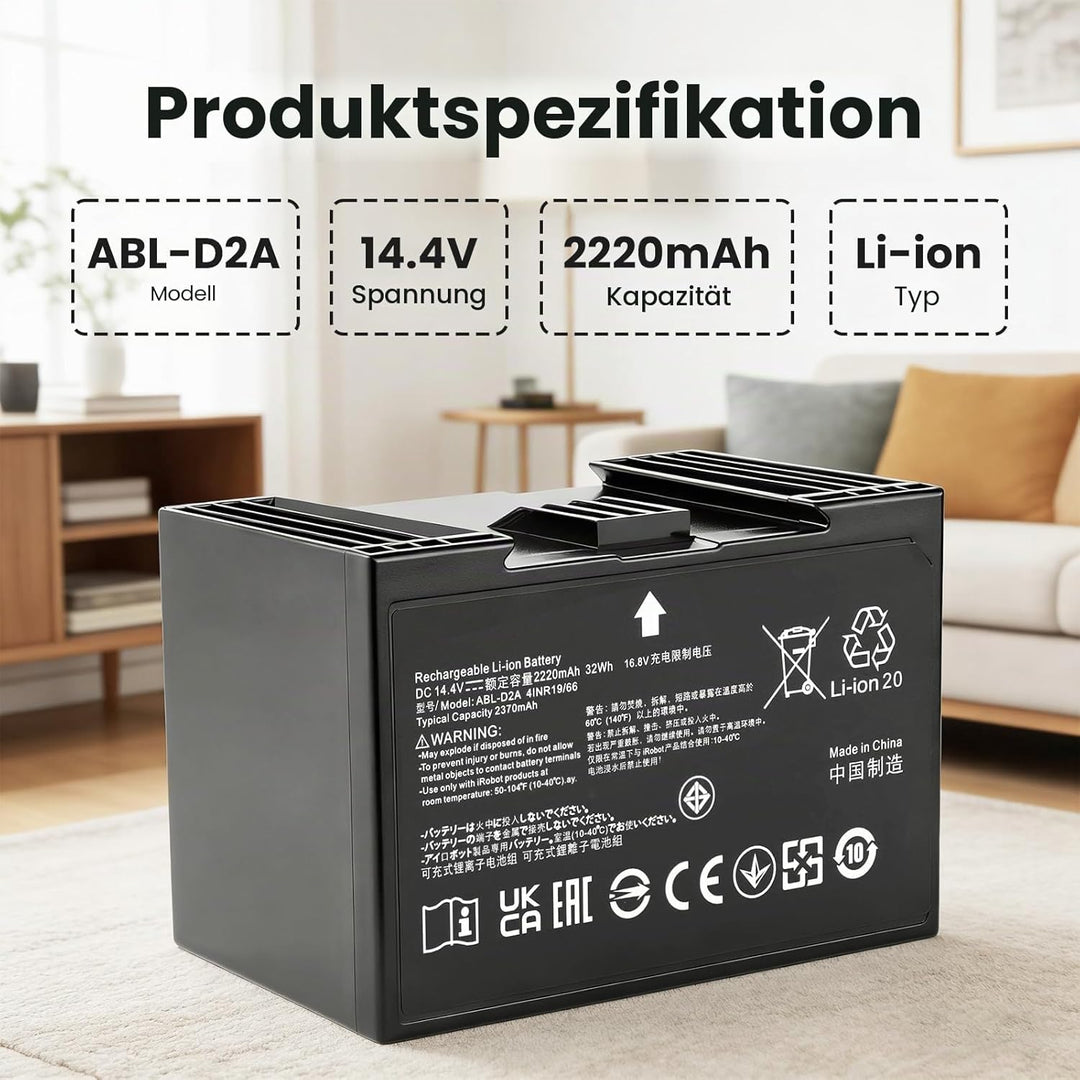 Vacuum Cleaner Batterie Pour iRobot j7 i4 j8+, Pour Combo j5 i5 j7+ j9+,j7 j7+ j7550 i4 i4+ i4 Plus