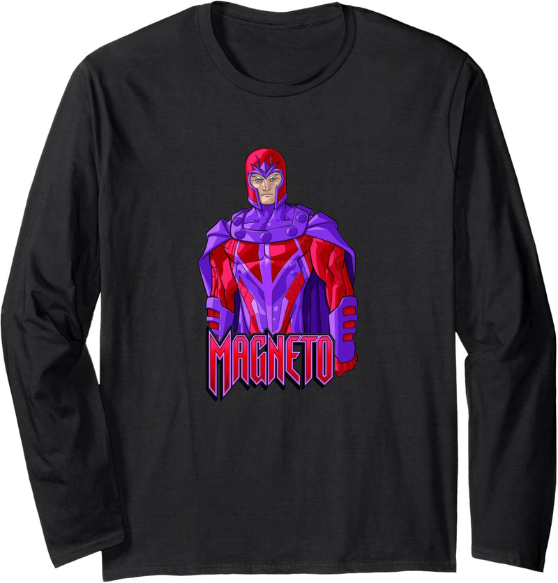 Marvel X-Men Magneto Portrait Logo Langarmshirt