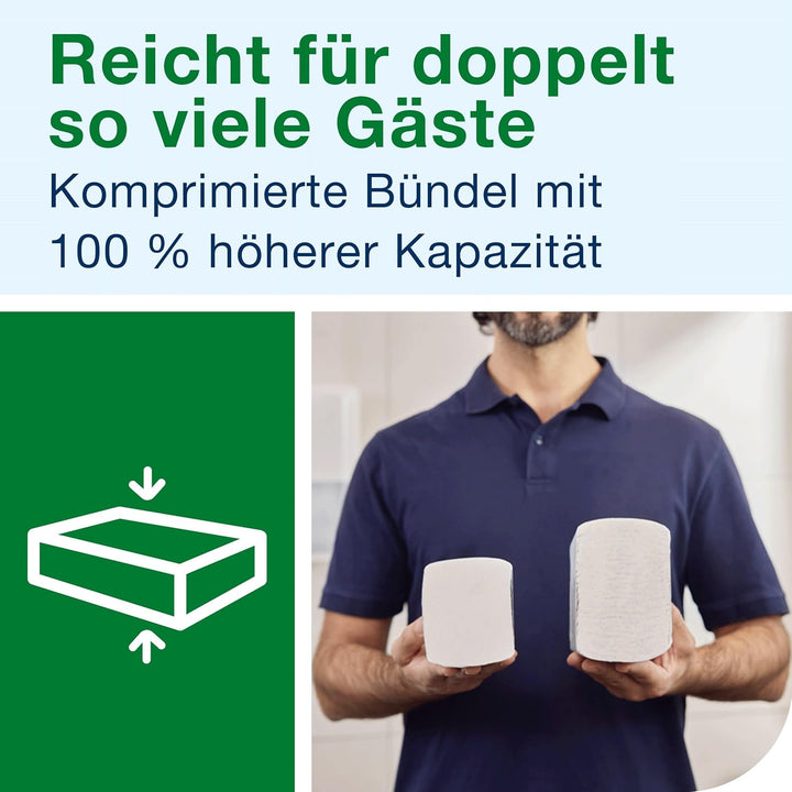 Tork Xpress komprimierte weiche Multifold-Papierhandtücher Weiss H2, Advanced, 2‑lagig, M‑Falz, saug
