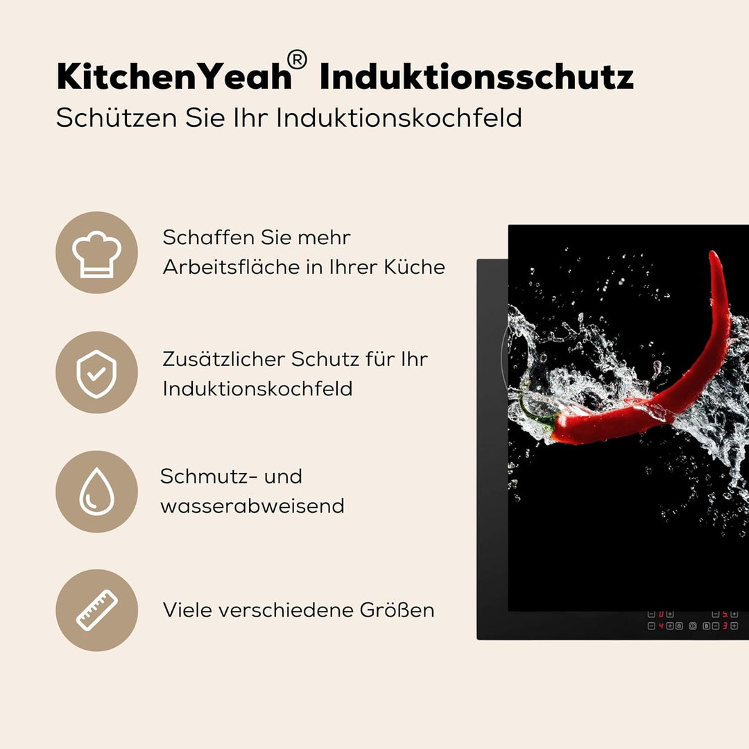Herdabdeckplatte Einteilig Herdabdeckung Abdeckplatte für Ceranfeld Abdeckung Induktionskochfeld Auf