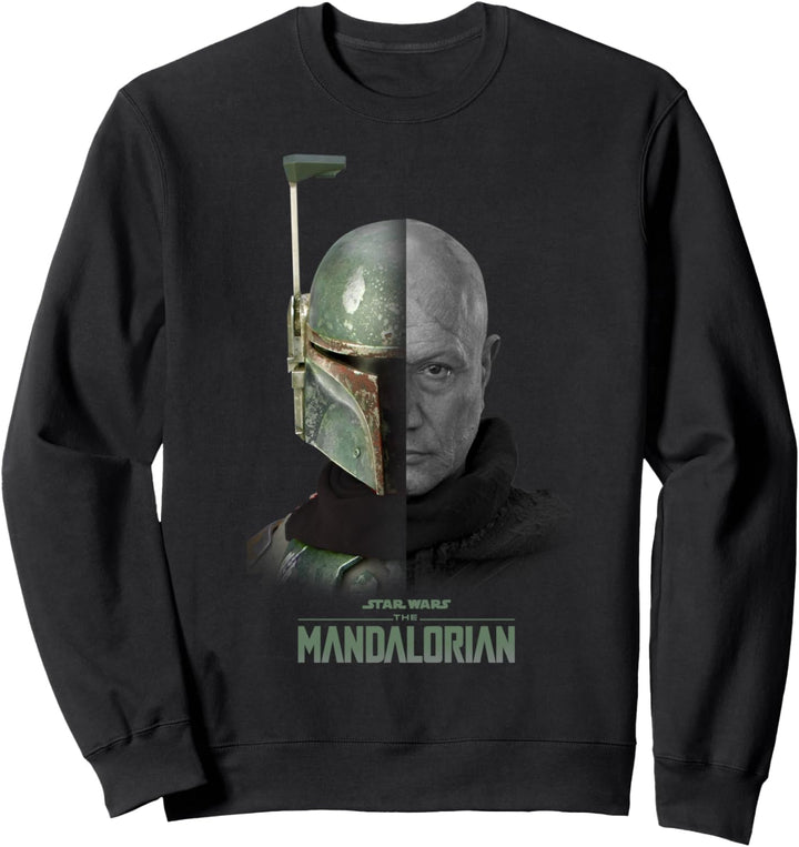Star Wars: The Mandalorian Boba Fett Split Face Sweatshirt