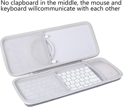 co2CREA Hart Reise Schutz Hülle Etui Tasche für Apple Magic Keyboard und Magic Mouse 2/1 Tastatur Ma