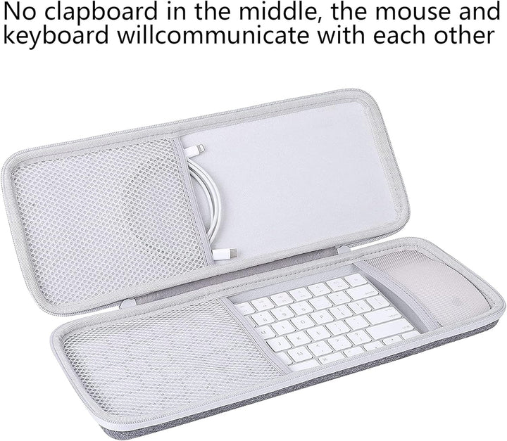 co2CREA Hart Reise Schutz Hülle Etui Tasche für Apple Magic Keyboard und Magic Mouse 2/1 Tastatur Ma