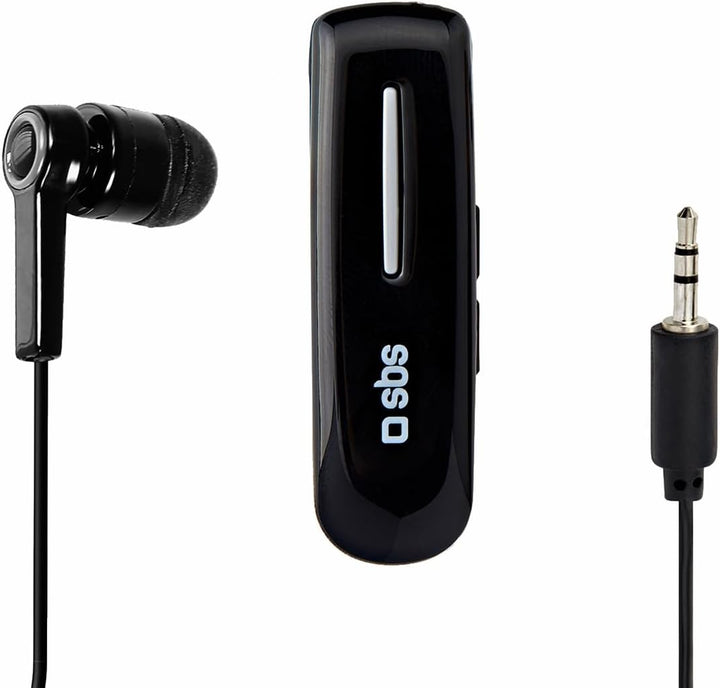 SBS BT300 Monophon im Ohr Schwarz – Kopfhörer (Monophon, 3.5 mm/USB, im Ohr, Schwarz, Bluetooth, im