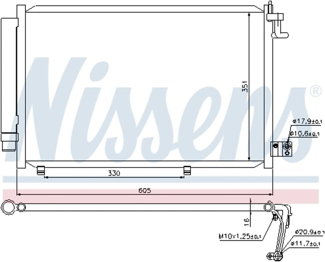 NISSENS 940108 Kondensator, Klimaanlage