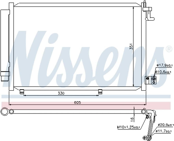 NISSENS 940108 Kondensator, Klimaanlage