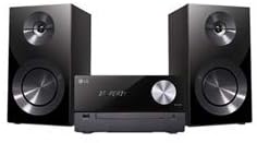 LG Electronics CM2460DAB Mini Hifi-Anlage mit Digital Radio, mit USB, Schwarz Single, Single