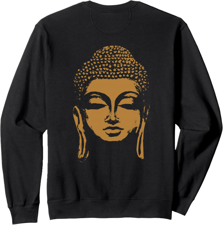 Backprint Buddha Kopf Siddhartha Gautama Sweatshirt