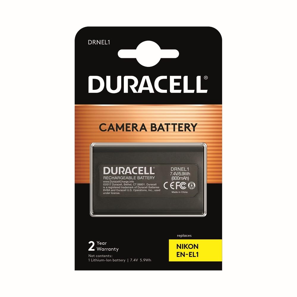 Duracell DRNEL1 Li-Ion Kamera Ersetzt Akku für Nikon EN-EL1, 1