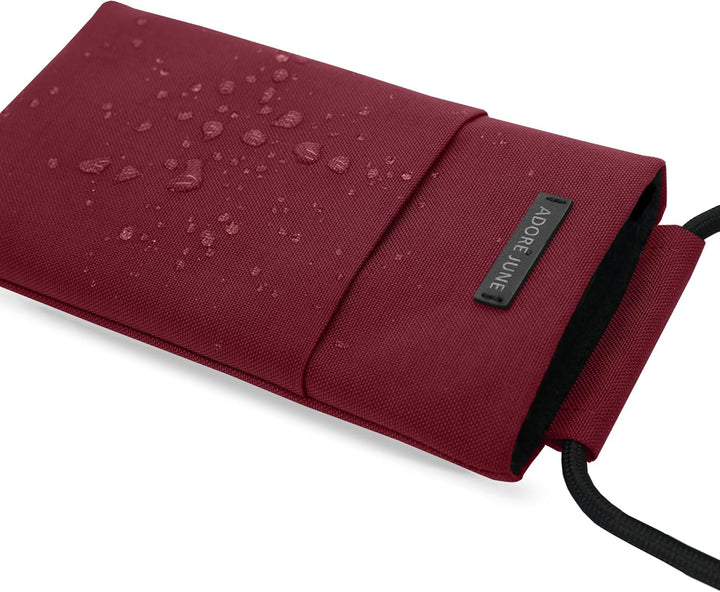 Adore June Move Handy Umhängetasche Crossbody 6-6,3 Zoll Bordeaux-Rot | Kompatibel mit iPhone 17 Pro