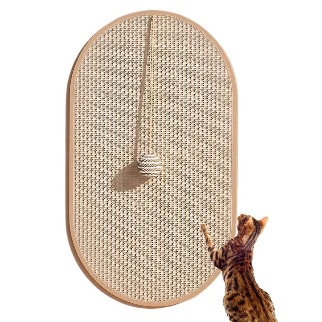1 Stück Katzen-Kratzwand Set – Selbstklebende Kratzbrett Wand Aus Sisal, 55×33 cm Wasser­Tropfen-Des