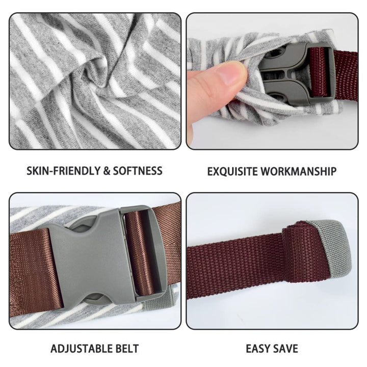 vrbabies Babytrage für Neugeborene ab Geburt Extra Weich, Bauchtrage Baby-Tragetasche Ergonomisch (S