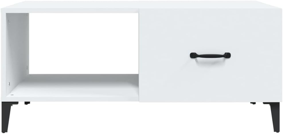 FIRBNUS Coutischtisch Modern Beistelltisch mit 2 Fächer Telefontisch Wohnzimmertisch Stilvollen Desi