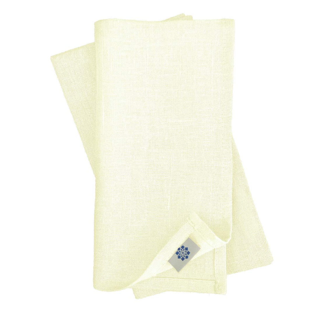 Linen &amp; Cotton Hochwertige 4 x Stoffservietten/Servietten Stoff/Leinenservietten Hygge - 100% Leinen