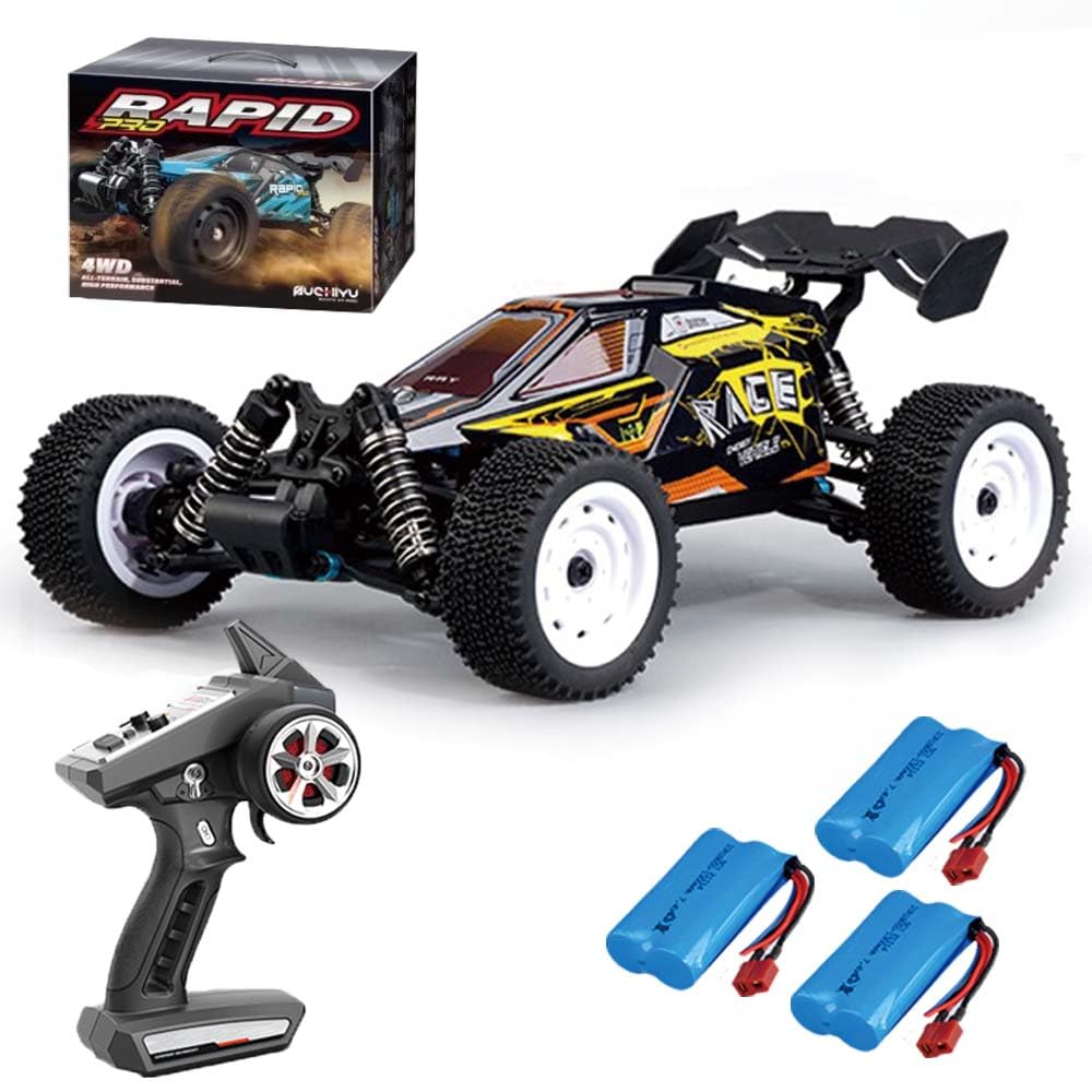 X-Verse 16201 Ferngesteuertes Auto, 2.4GHz 1:16 4WD Wasserdichtes RC Autos Kohlebürste Motor, 50KM/H