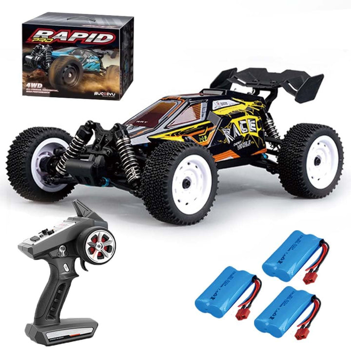 X-Verse 16201 Ferngesteuertes Auto, 2.4GHz 1:16 4WD Wasserdichtes RC Autos Kohlebürste Motor, 50KM/H