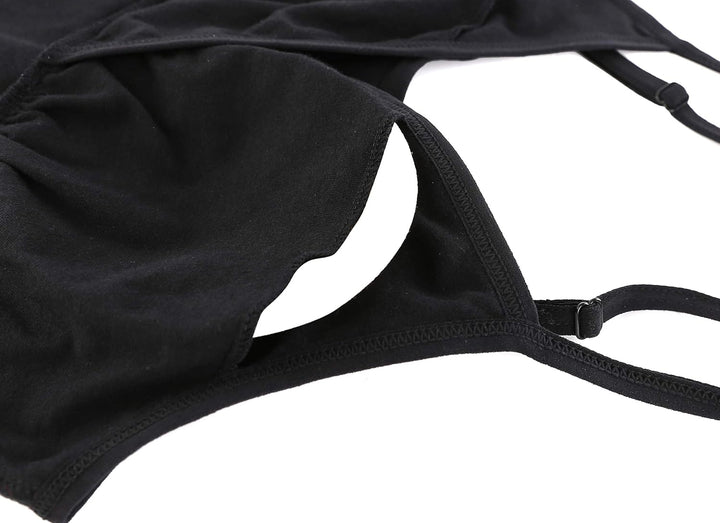 ZUMIY Schwangerschaft Stillen Top, Damen Baumwolle Umstandskleidung Schlaf Ärmellos Cami mit Verstel